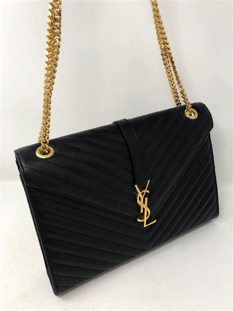 ysl black on black purse|ysl black purse price.